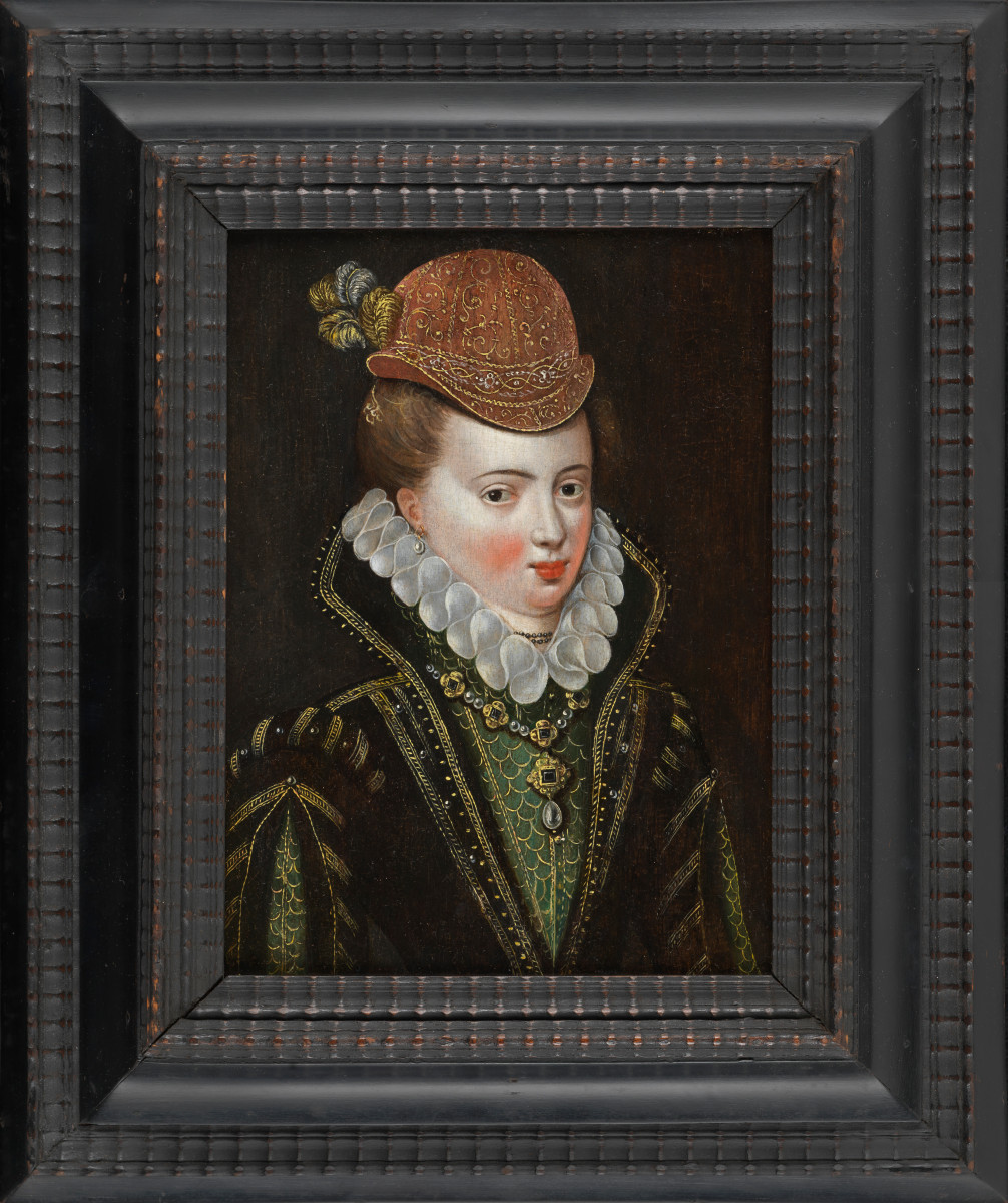 Portrait Of A Lady, French School Circa 1580