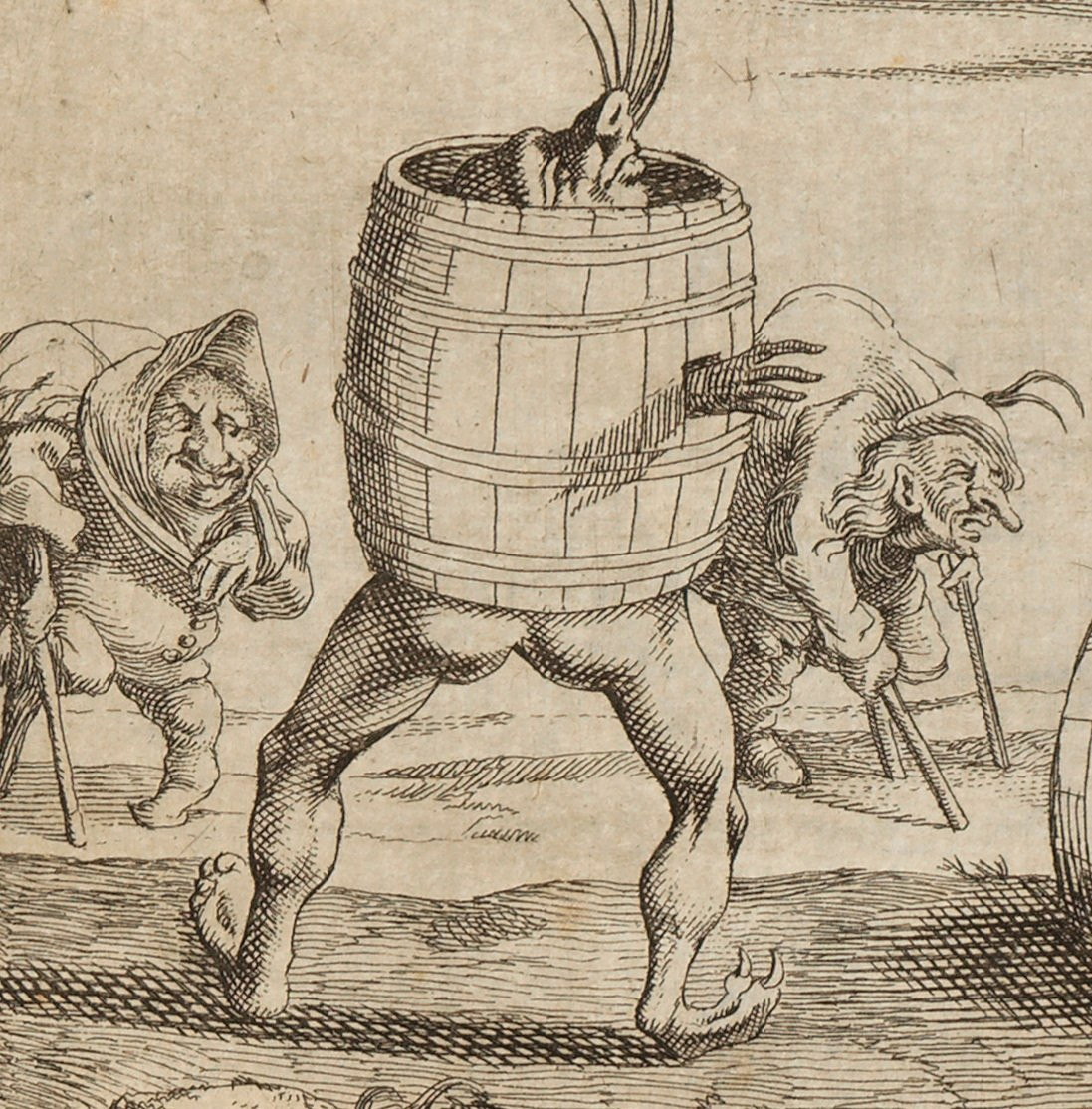 Scène satirique, attribuée à Giuseppe Maria Mitelli (Bologne, 1634–1718)-photo-4