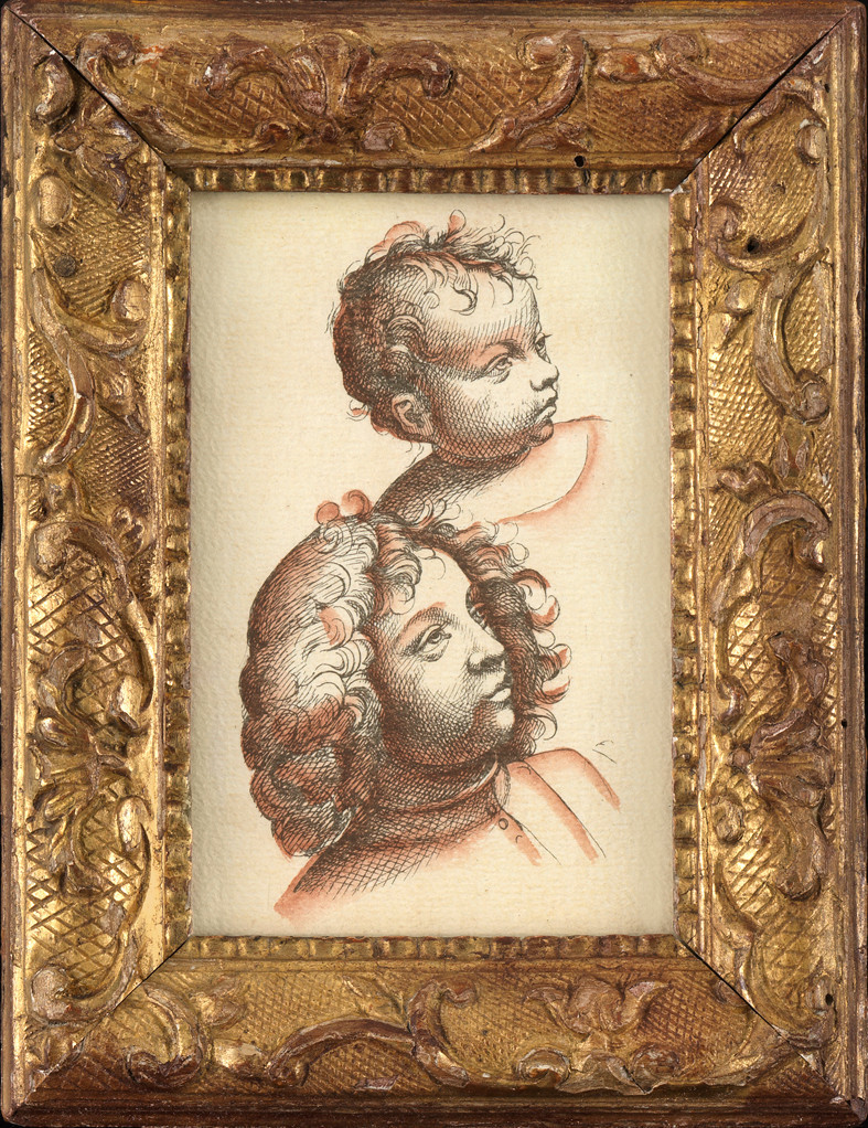 Study Of Two Heads, After French School Of The 17th Century Around 1630–1650.-photo-2