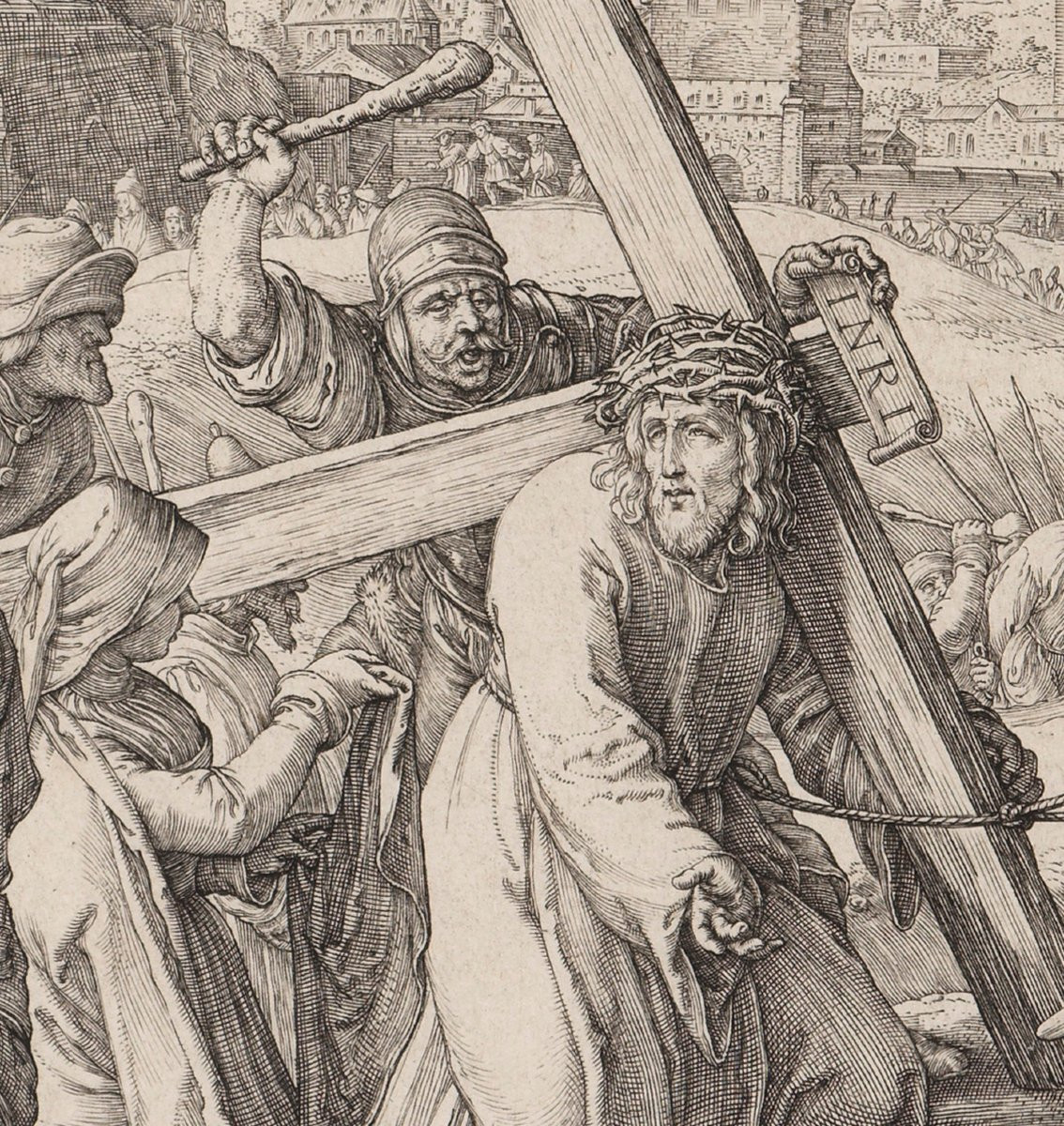 Le Portement de Croix – Hendrick Goltzius (1558 – 1617)-photo-3