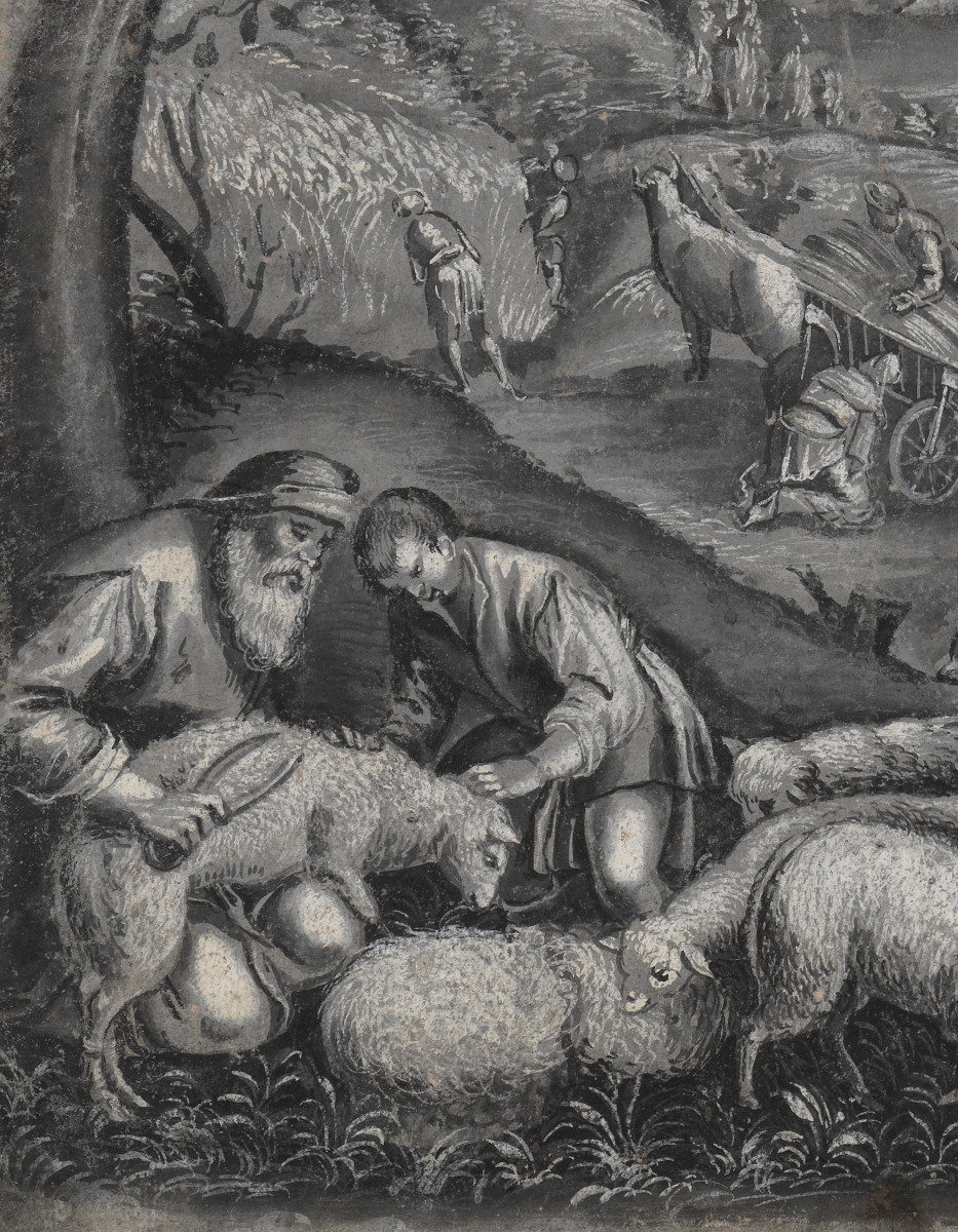 Allégorie de l’été – Ecole française du 18e siècle d’après Bassano-photo-3