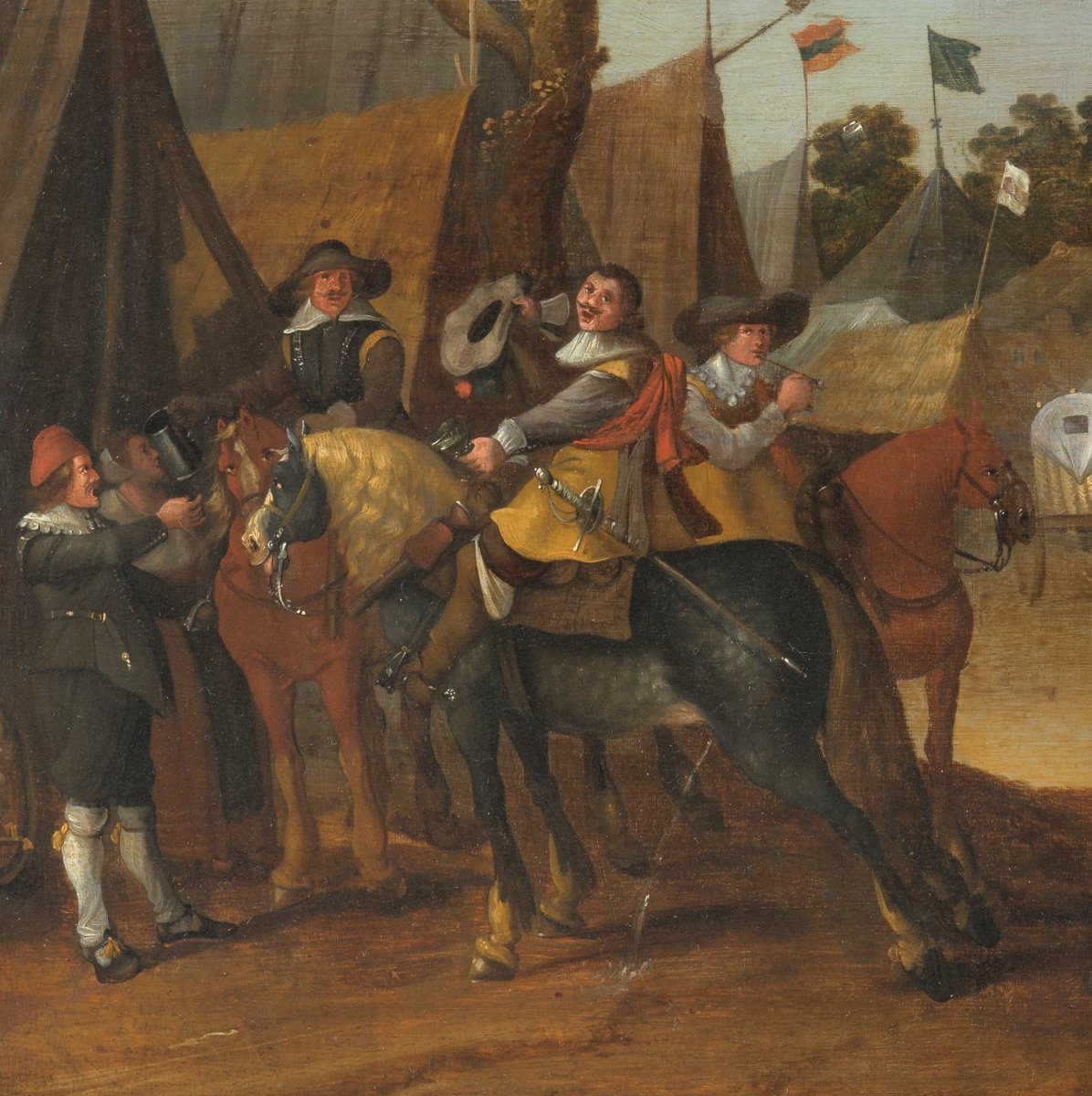 Le Camp militaire - Hendrick de Meijer (c. 1620 - avant 1690) -photo-3