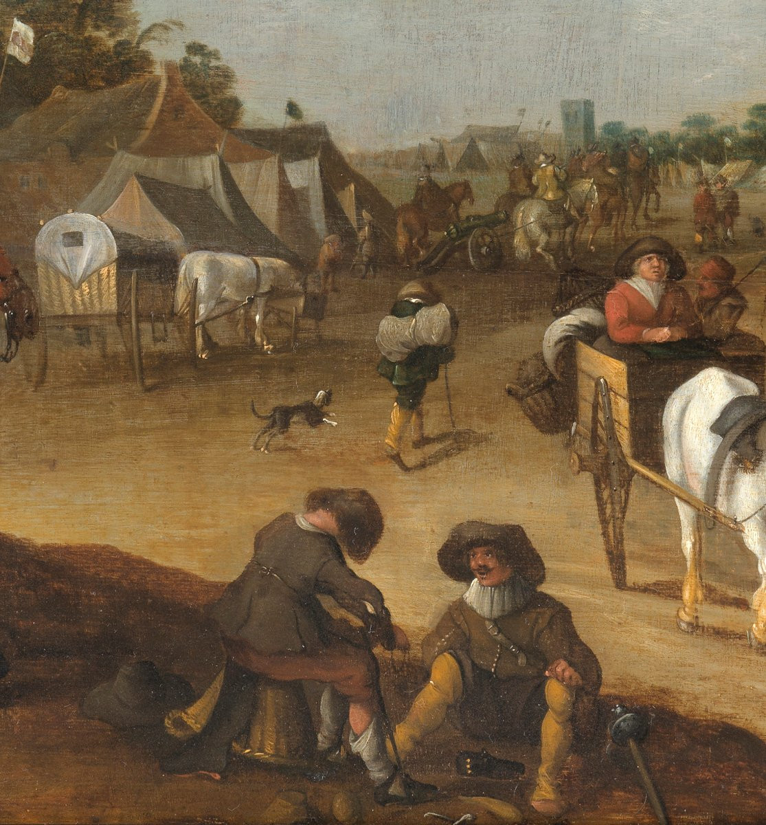 Le Camp militaire - Hendrick de Meijer (c. 1620 - avant 1690) -photo-4