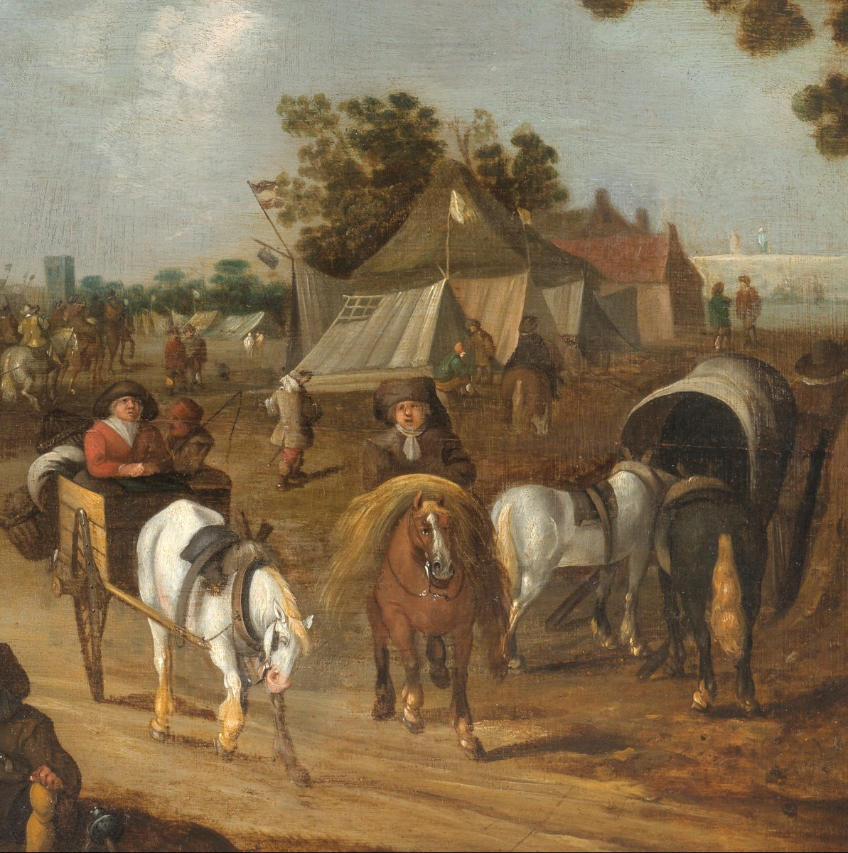 Le Camp militaire - Hendrick de Meijer (c. 1620 - avant 1690) -photo-1