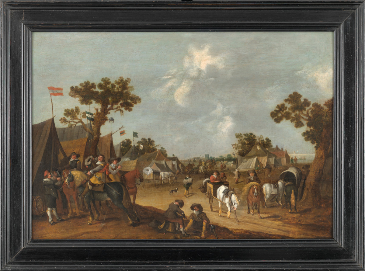 Le Camp militaire - Hendrick de Meijer (c. 1620 - avant 1690) 
