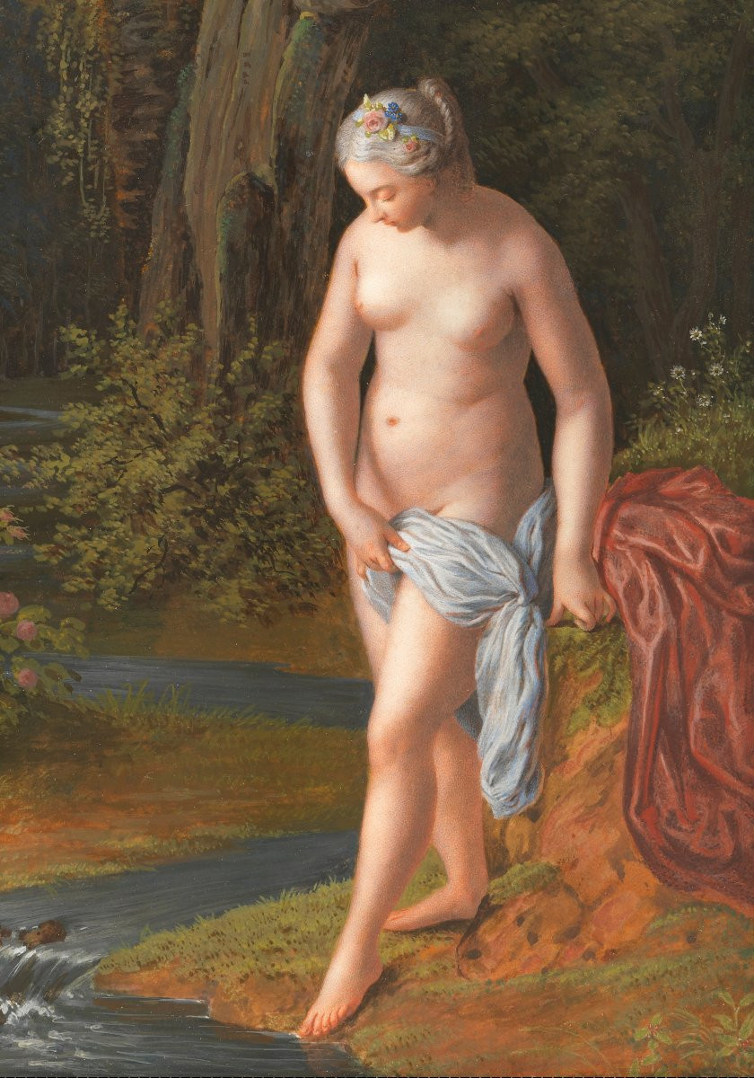 Déesse au bain – Jacques Sébastien Leclerc (1734 – 1785) -photo-3