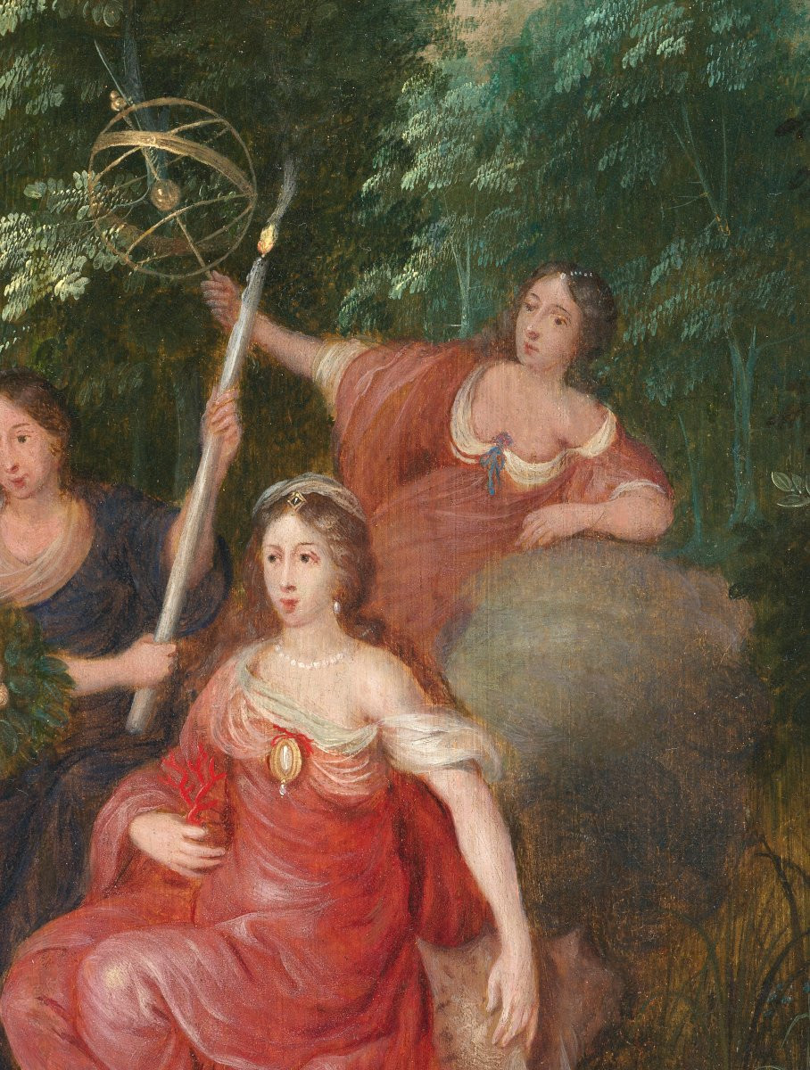 Allégorie des Quatre Eléments. École anversoise, début du XVIIᵉ siècle-photo-1