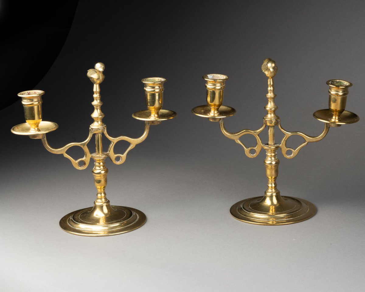 Pair Of Candlesticks - Flanders 17th Century-photo-2