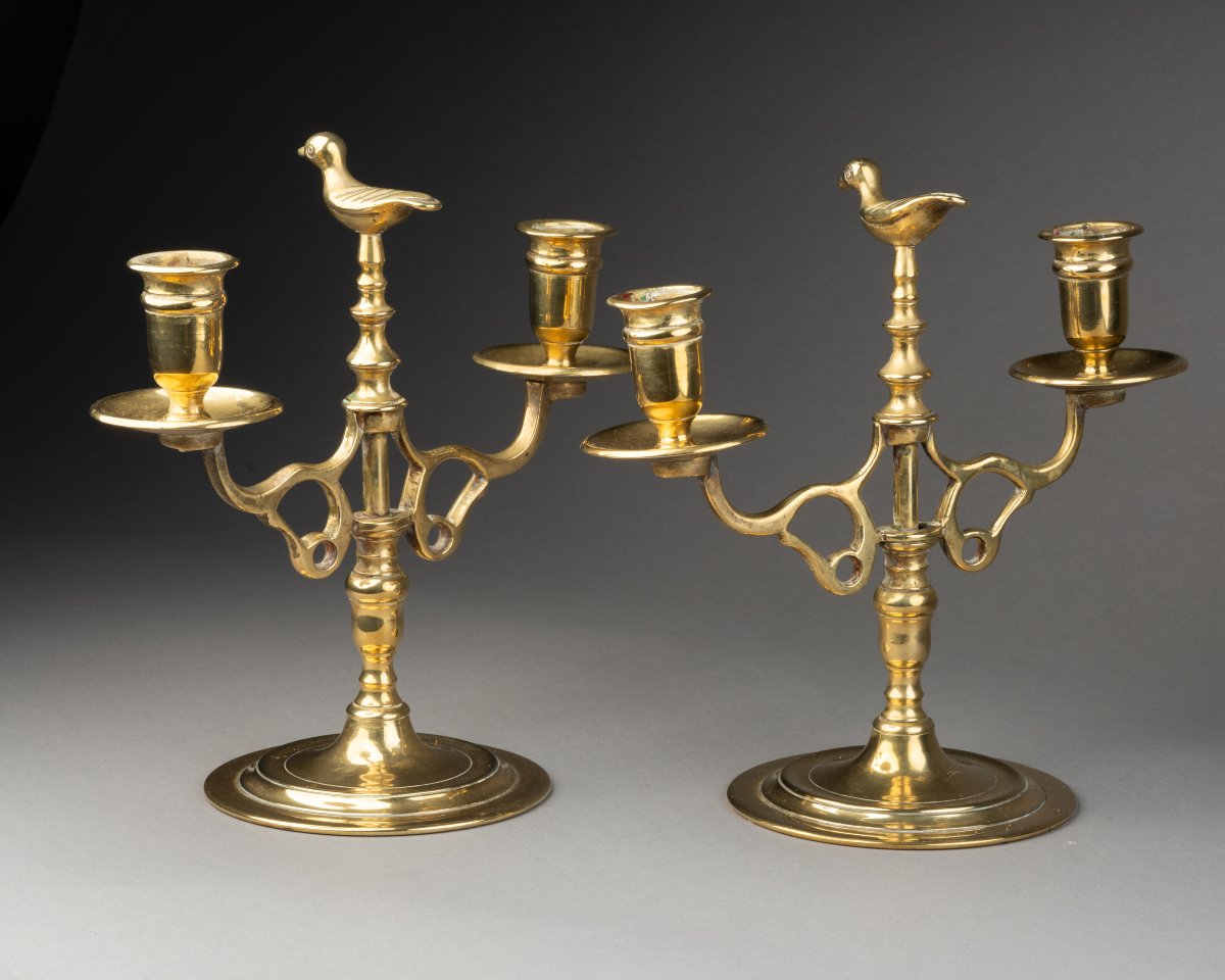Pair Of Candlesticks - Flanders 17th Century-photo-3