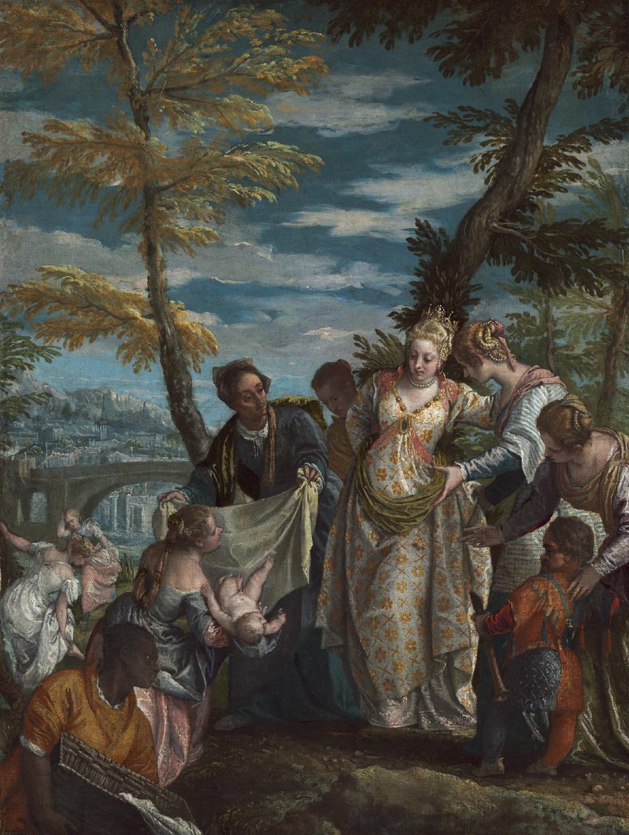 Moses Saved From The Waters. Attributed To Hans Rottenhammer (1564 - 1625)-photo-2