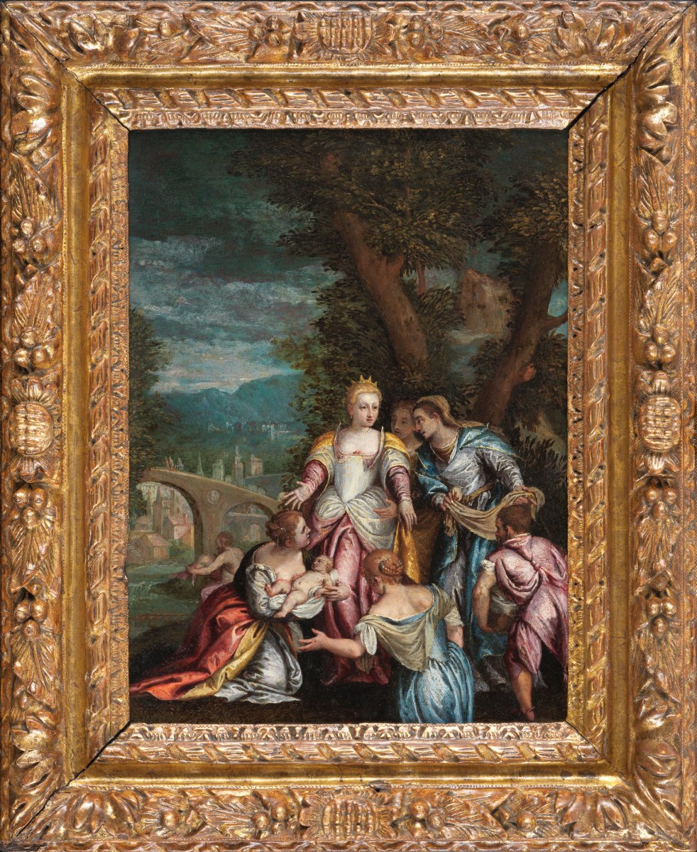 Moses Saved From The Waters. Attributed To Hans Rottenhammer (1564 - 1625)