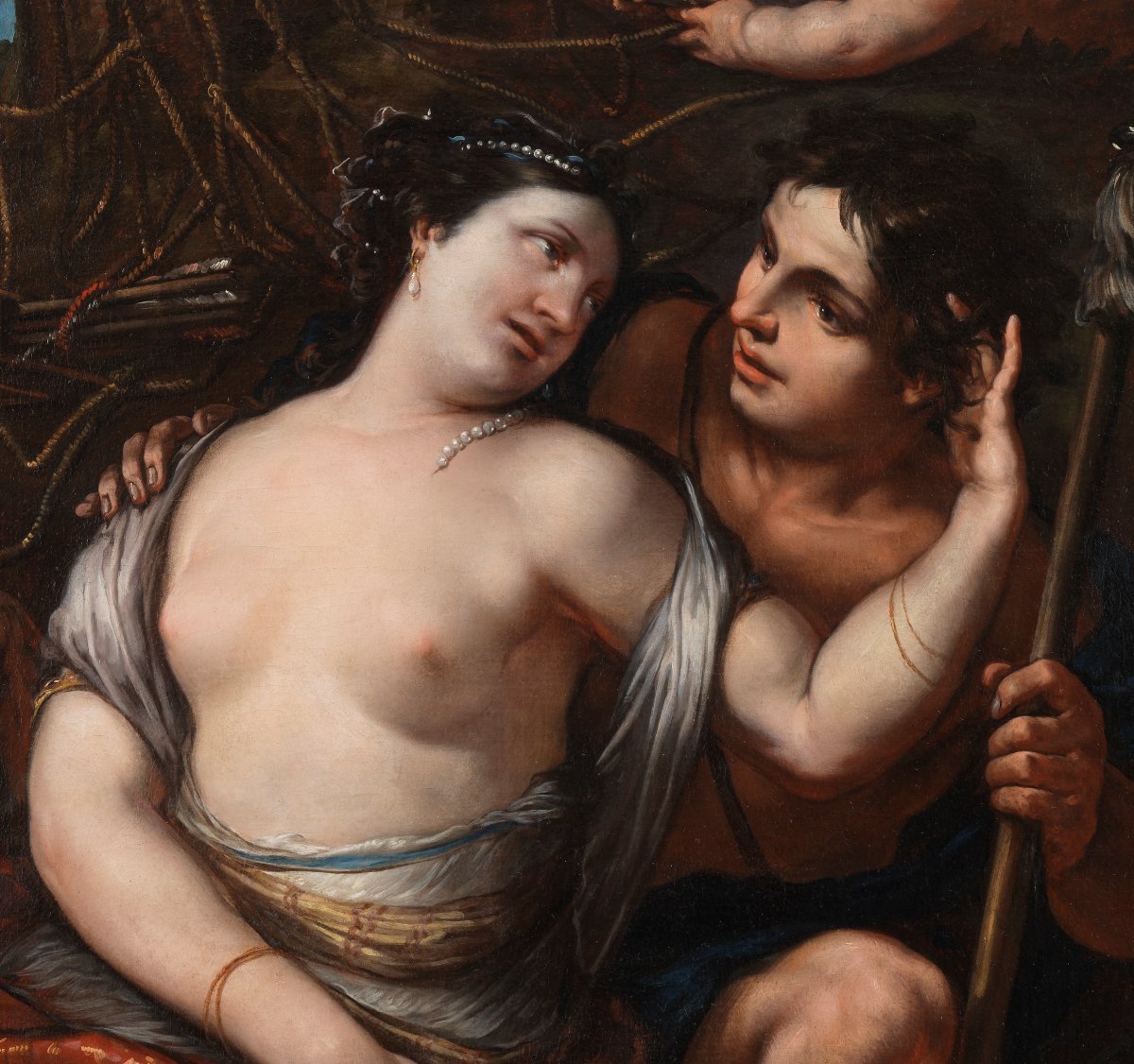 Vénus et Adonis – Attribué à Antonio Bellucci (1654 – 1726)-photo-3