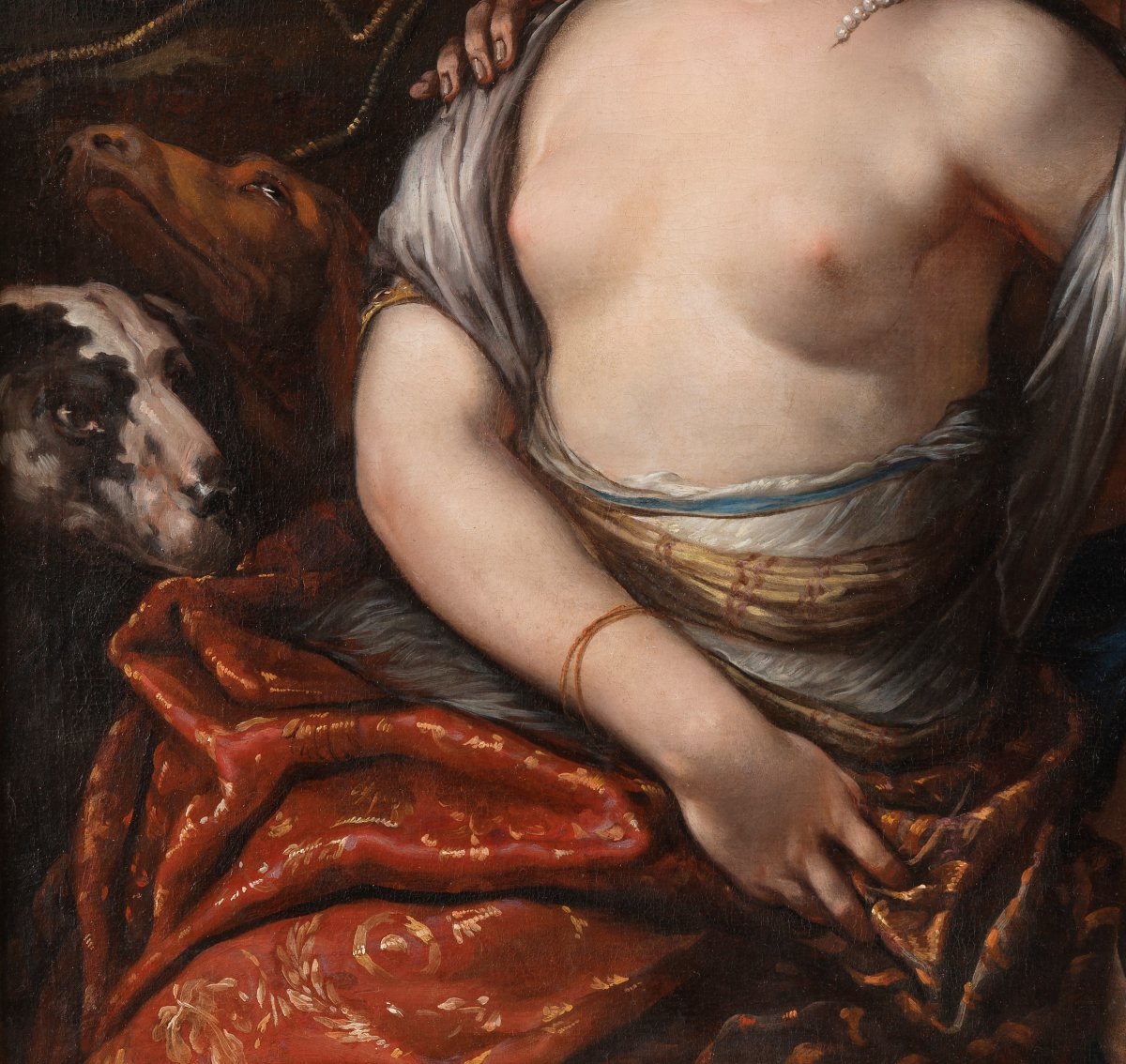 Vénus et Adonis – Attribué à Antonio Bellucci (1654 – 1726)-photo-4