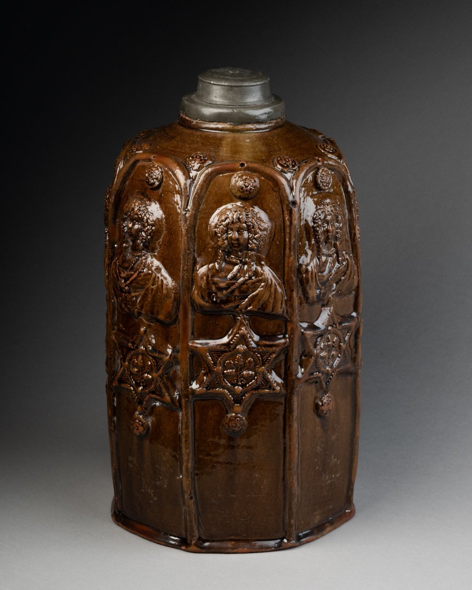 Large Stoneware Bottle – Germany, Creussen, 17th Century