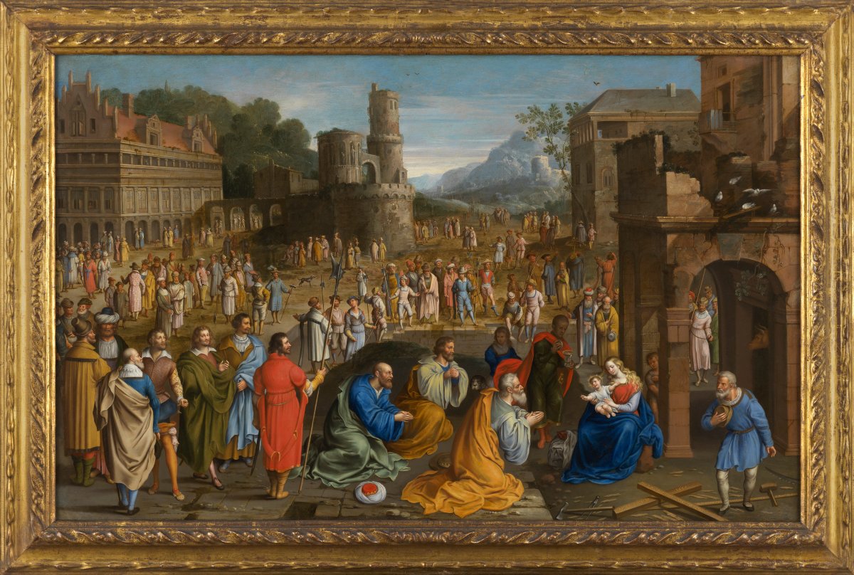 L'Adoration des Mages - Matteo Cristadoro (Agrigento c. 1635 - ?)