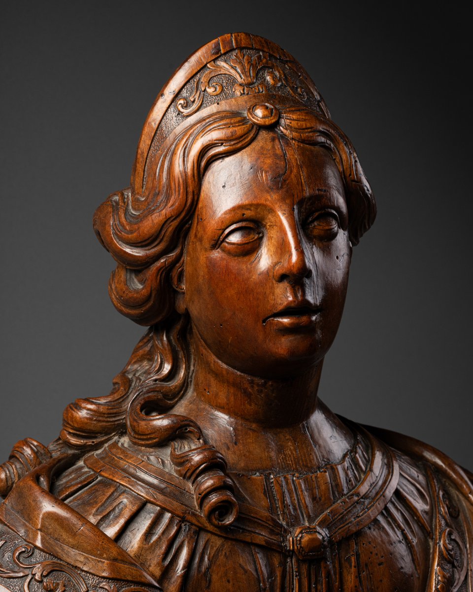 Bust Of A Woman Wearing A Tiara – Louis XIV Period -photo-1