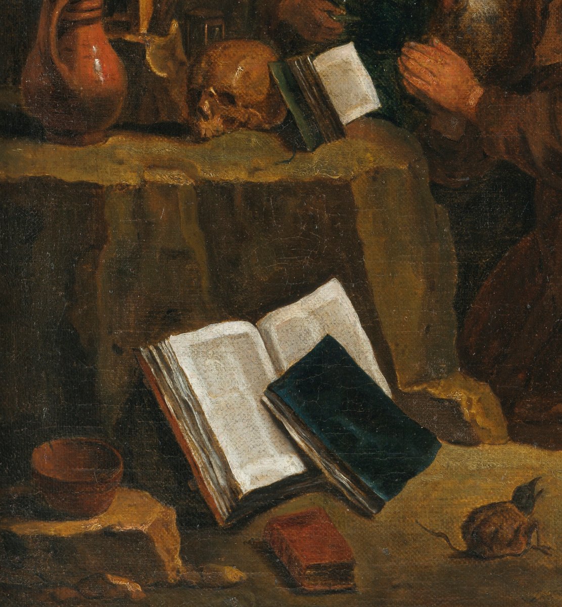 The Temptation Of Saint Anthony – 17th Century Flemish School-photo-1