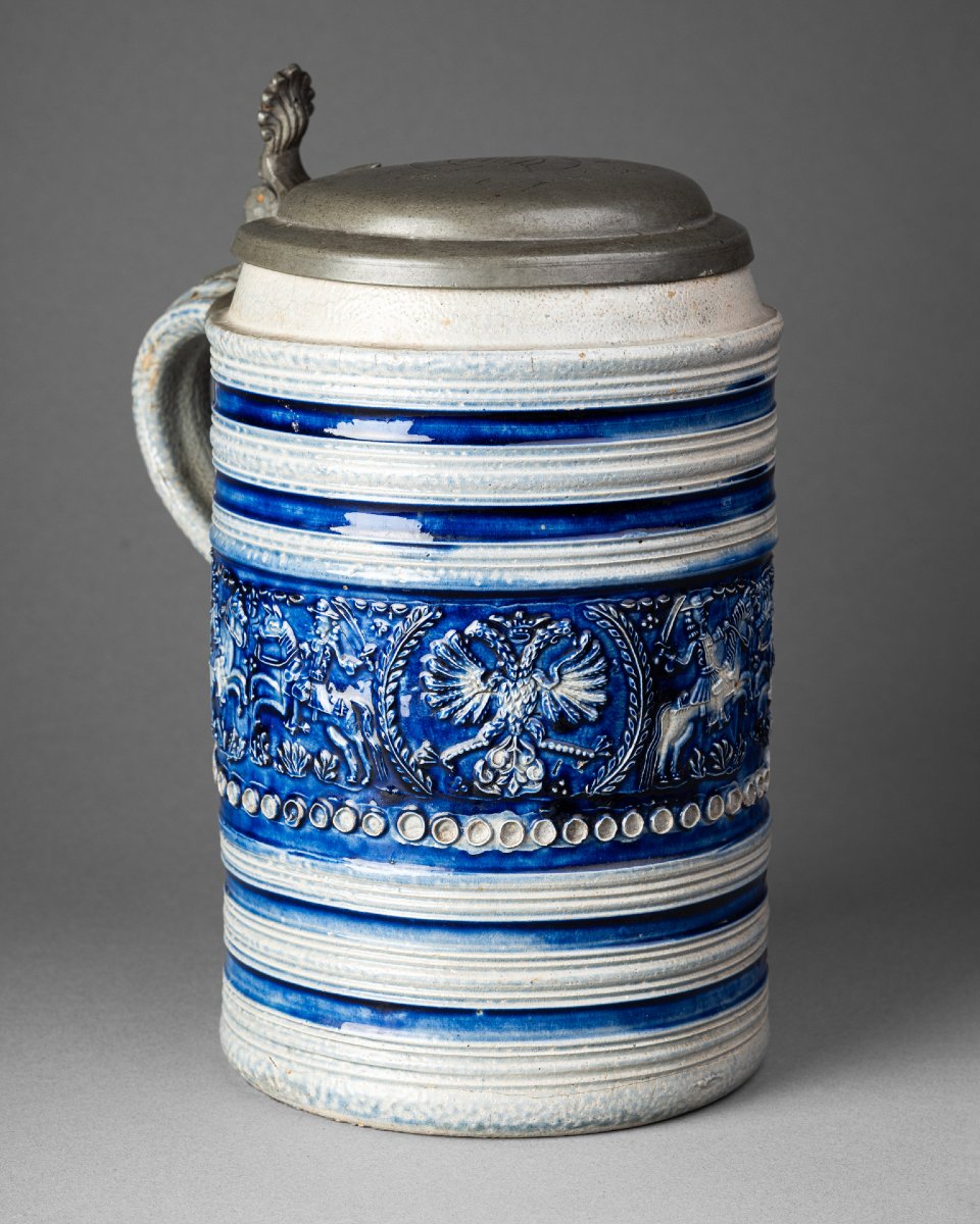 Glazed Stoneware Mug With The Imperial Eagle – Raeren 1689-photo-3
