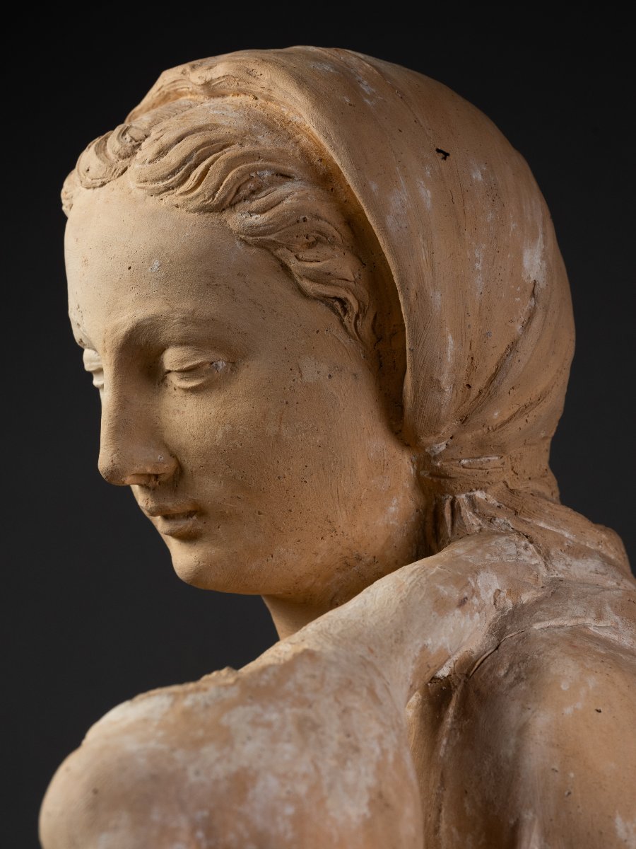 Virgin And Child, Terracotta, Le Mans Workshop, Circa 1580-photo-7