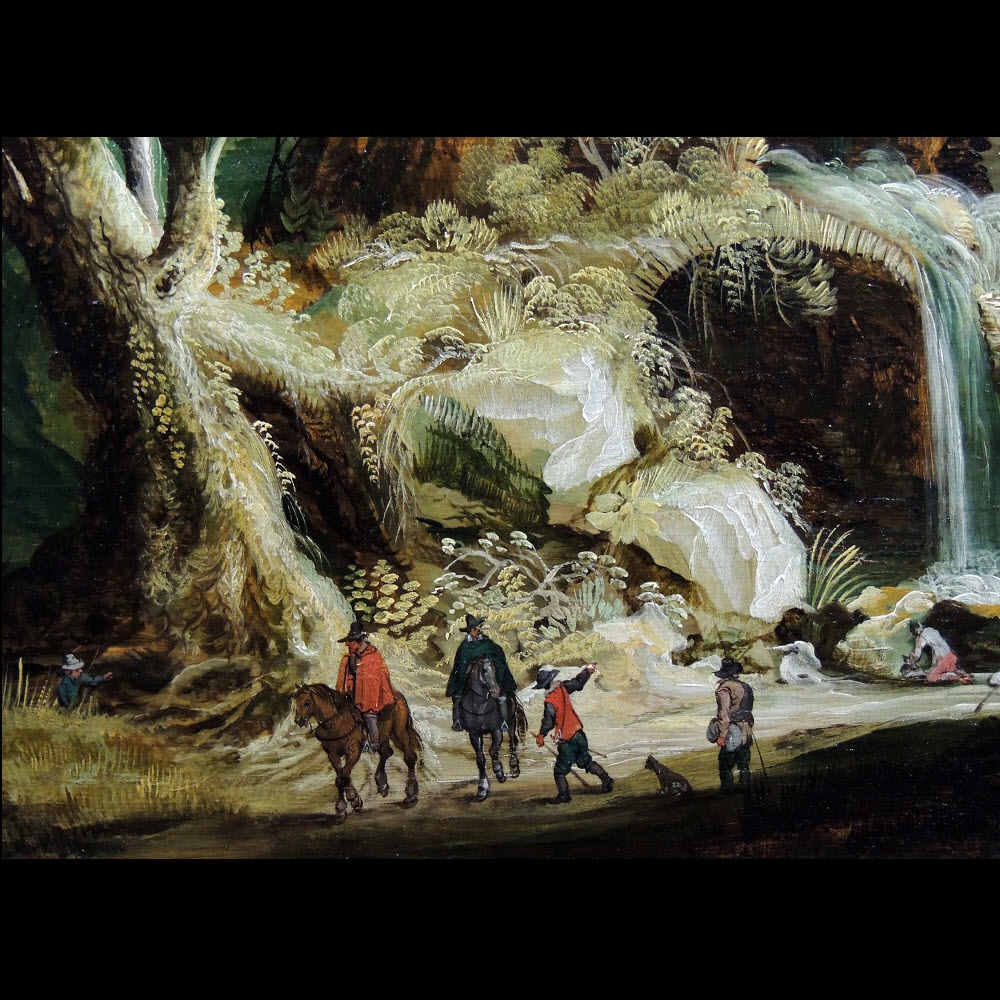 Paysage à la cascade - cercle de Joos de Momper (1564 – 1635)-photo-3