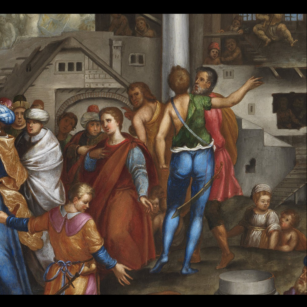 Adoration des Mages – Ecole génoise, entourage de Battista Castello fin XVIème siècle.-photo-4