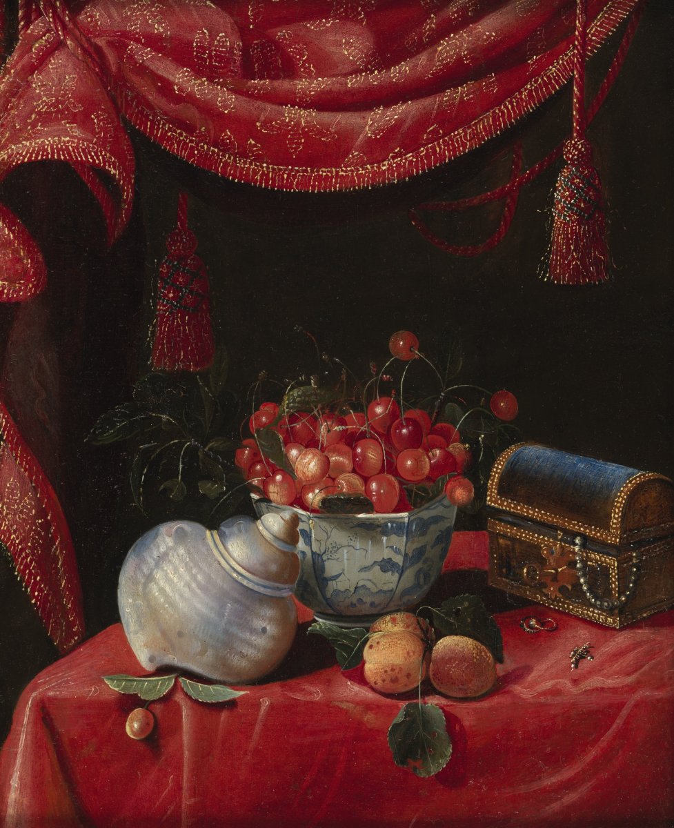 Nature morte à la porcelaine de Chine – Attribuée à François Habert-photo-2