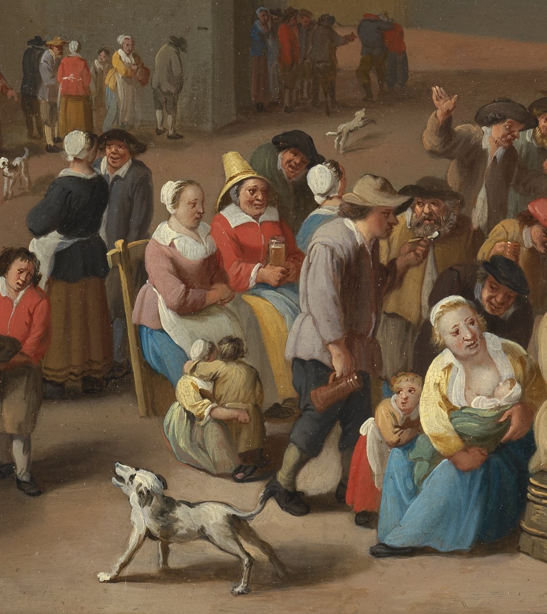 Peasant Rejoicing - Mattheus Van Helmont (1623 - 1679)-photo-3