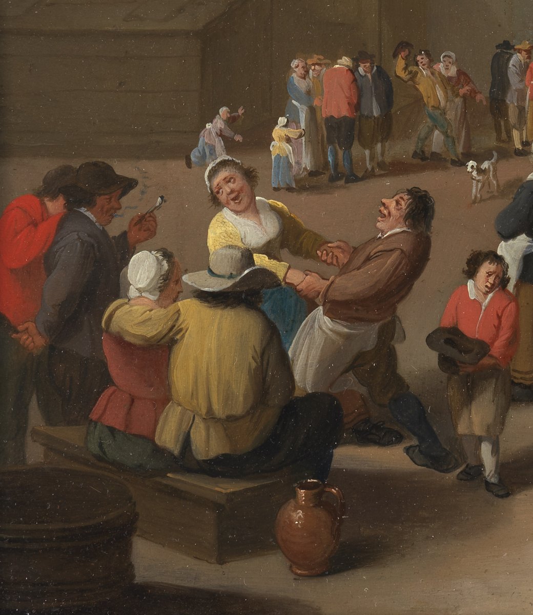 Peasant Rejoicing - Mattheus Van Helmont (1623 - 1679)-photo-4