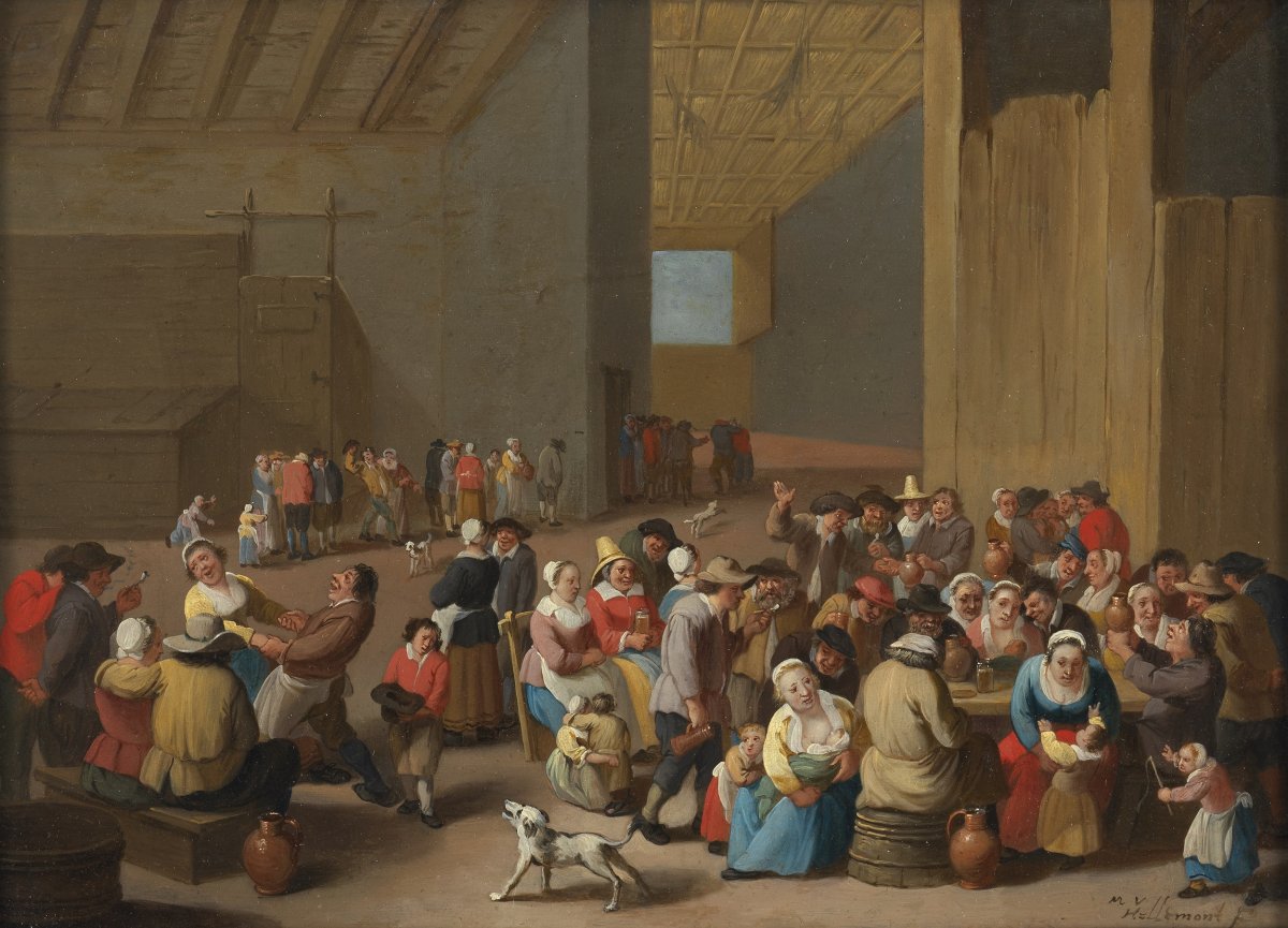 Peasant Rejoicing - Mattheus Van Helmont (1623 - 1679)