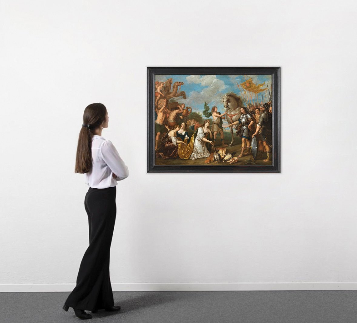 The Meeting Of David And Abigail – Attributed To Simon De Vos (1603 – 1676)-photo-4