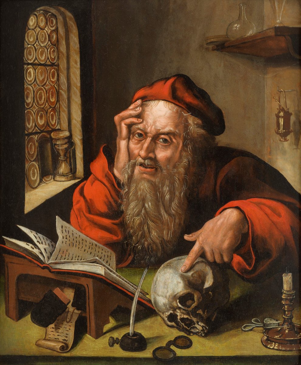 Saint Jérôme – Flandres XVIe siècle, suiveur de Joos van Cleve-photo-2