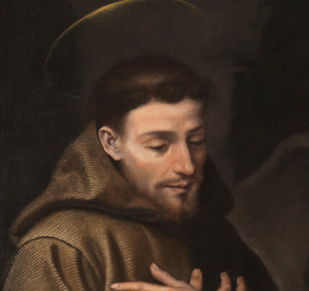 Saint Francis And The Angel – Lorenzo Lippi (1606 – 1665)-photo-4