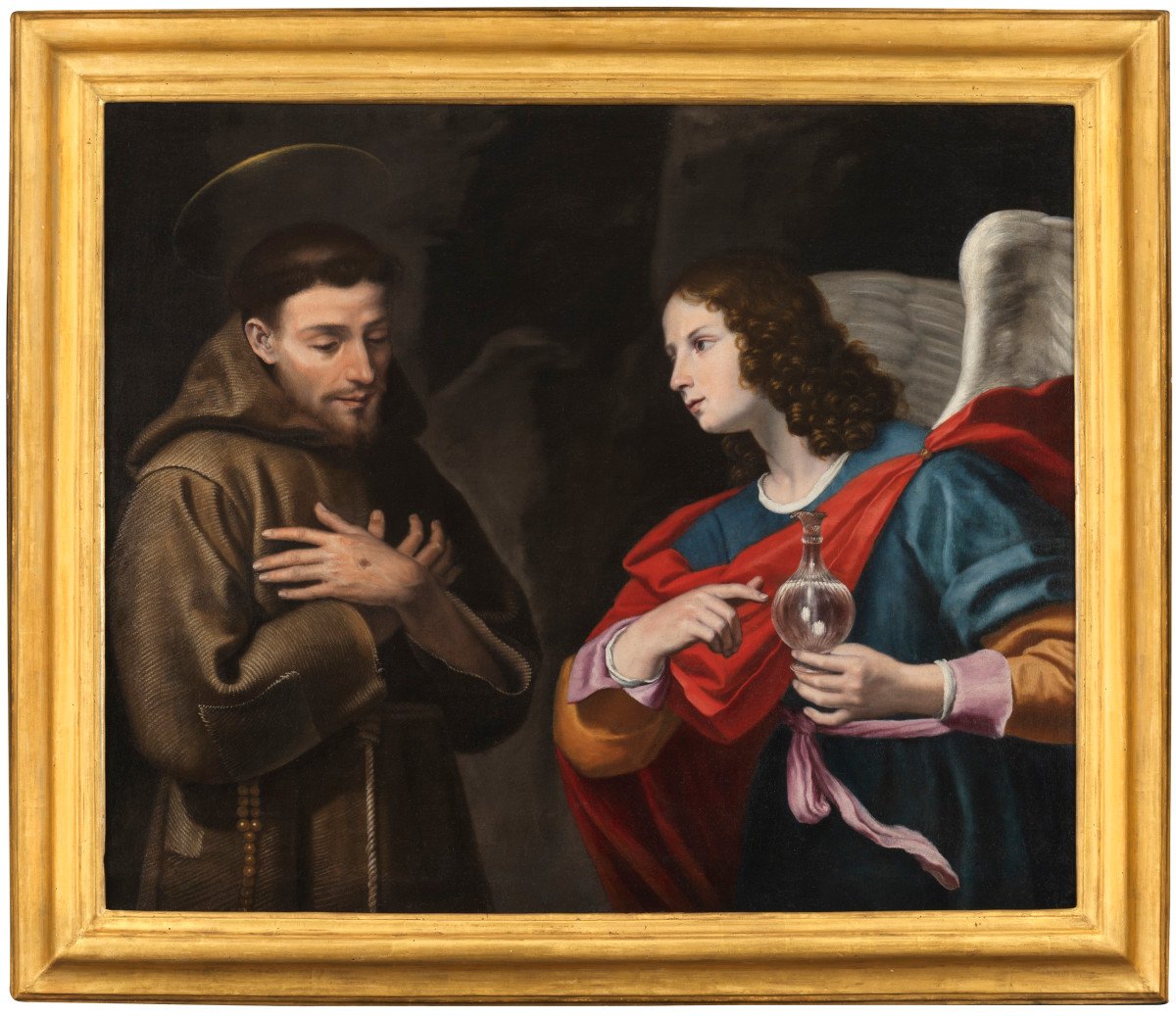 Saint Francis And The Angel – Lorenzo Lippi (1606 – 1665)
