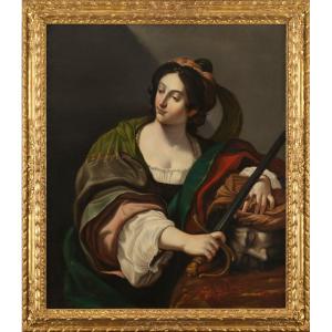 Judith And The Head Of Holofernes - Bolognese School Around 1650, Follower Of Guido Reni