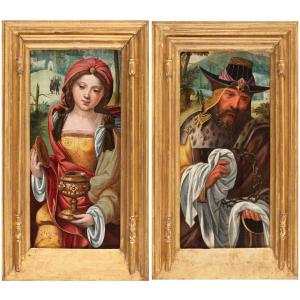 Marie Madeleine et Joseph d’Arimathie – Anvers 16e siècle, Pieter Coecke van Aelst I
