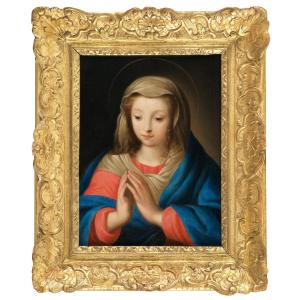 Virgin In Prayer – Italian School, Marche Region, 17th Century
