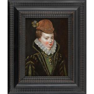 Portrait Of A Lady, French School Circa 1580