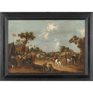 Le Camp militaire - Hendrick de Meijer (c. 1620 - avant 1690) 