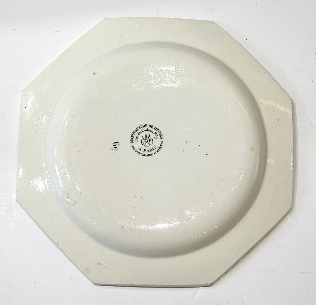 Freemasonry, Eleven Plates Creil 1810-1820-photo-4