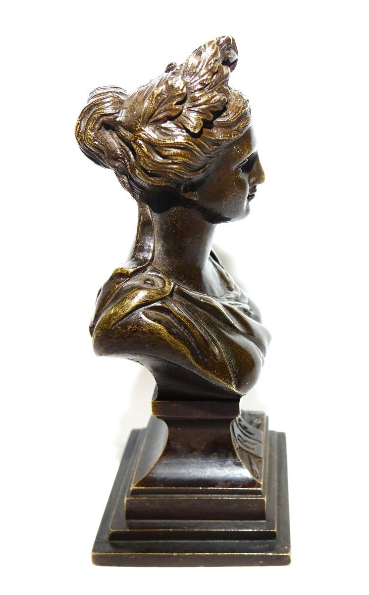 Bust Of Marianne In Bronze 19th-photo-2