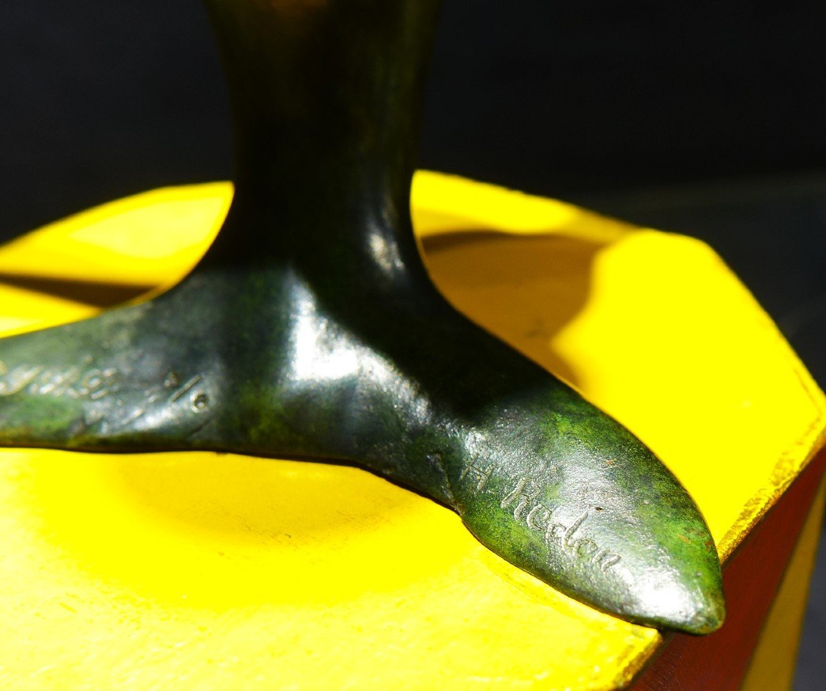“the Playful Sea Lion” Bronze By H. Redon-photo-6