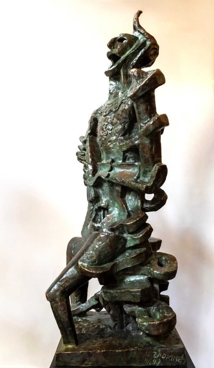 Ossip Zadkine Bronze Harlequin 1943-photo-2