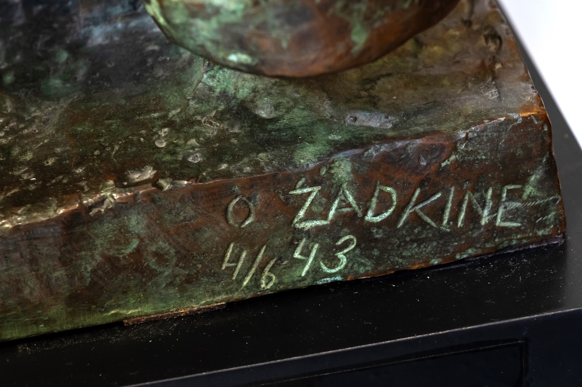 Ossip Zadkine Bronze Harlequin 1943-photo-3
