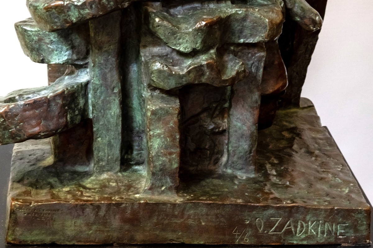 Ossip Zadkine Bronze Harlequin 1943-photo-5