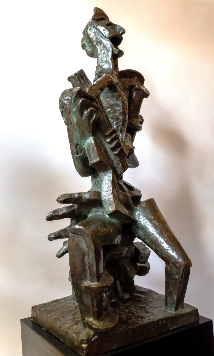 Ossip Zadkine Bronze Harlequin 1943-photo-6