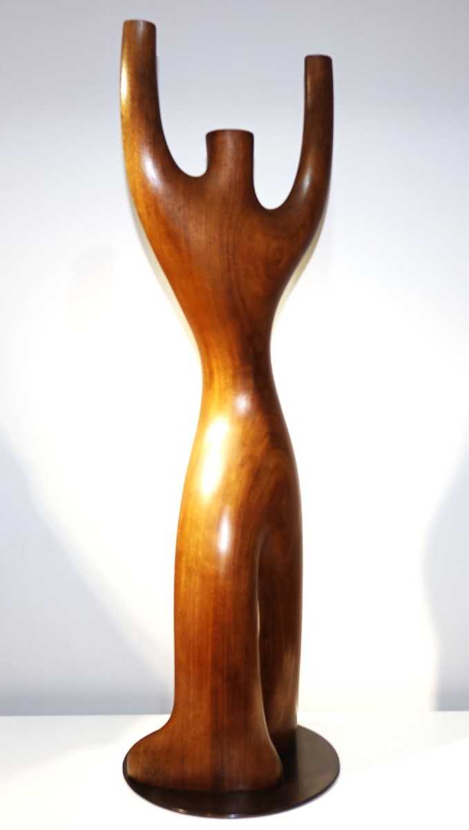 Ricardo Scarpa Teak Sculpture 1960-photo-3