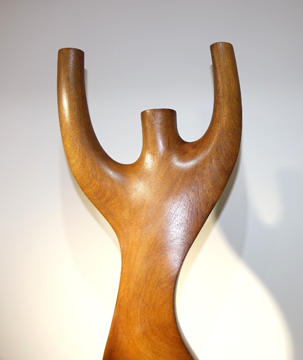 Ricardo Scarpa Teak Sculpture 1960-photo-3