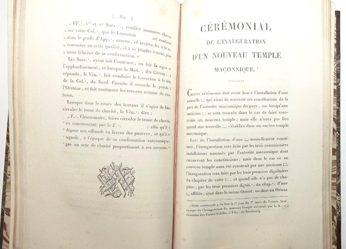 Franc maçonnerie Rituel pour tous les grades 1826-photo-3