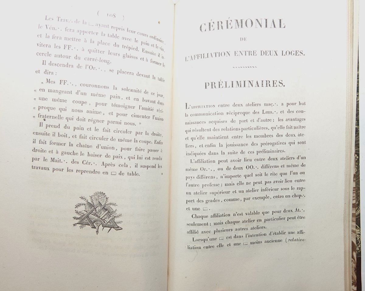 Franc maçonnerie Rituel pour tous les grades 1826-photo-4