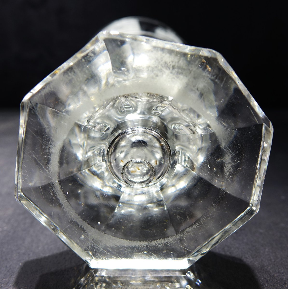 Freemasonry, Crystal Glass, 19th Century.-photo-2